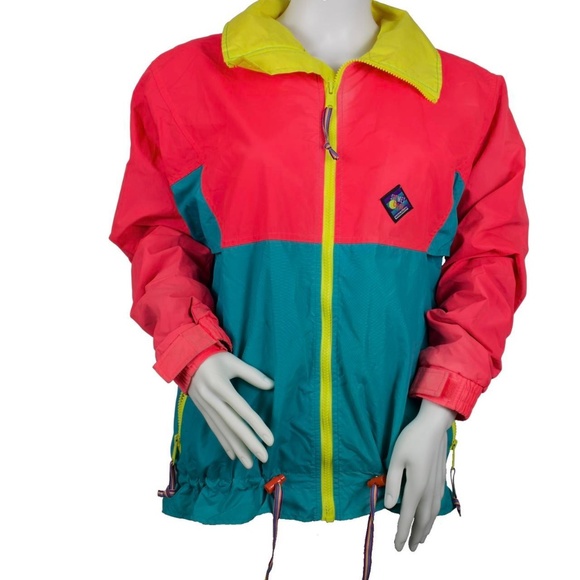 vintage neon jacket - Picture 1 of 4